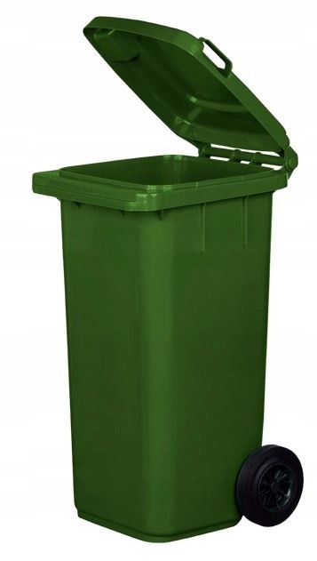 Odpadkový Koš Na Kolečkách 120L Zelený