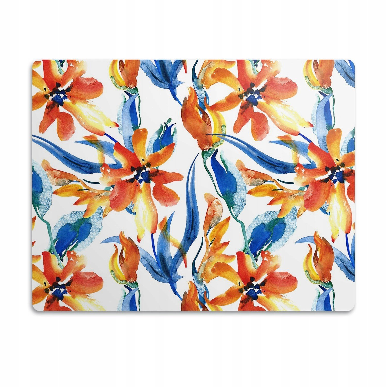 Pro kočku Podložka pod záchod Květiny malované 90x60 cm