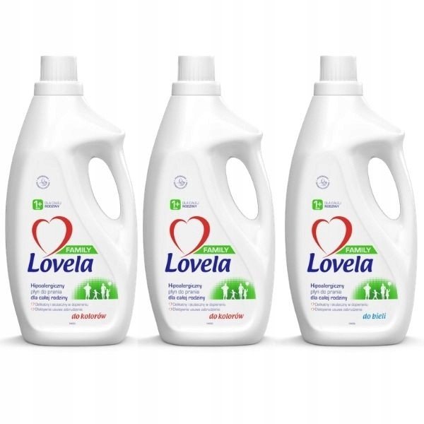Lovela Family Prací mléko Barva Biel 4x 1,85 L