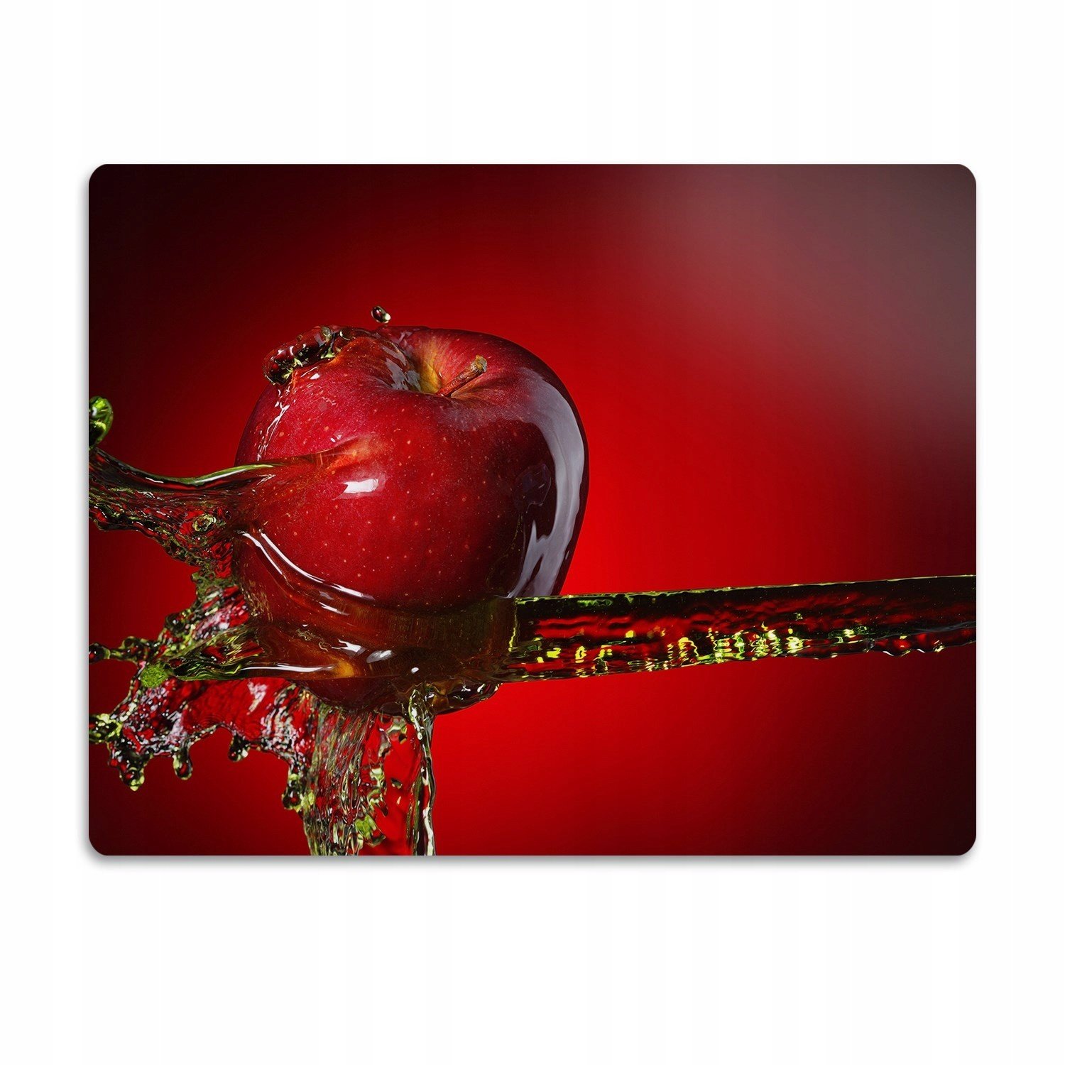 Pro psa kočky podložka pod misku Červené jablko 90x60