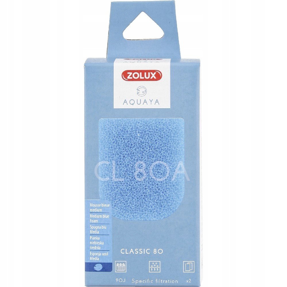Zolux Aquaya Vložka houba Blue Foam Classic 80