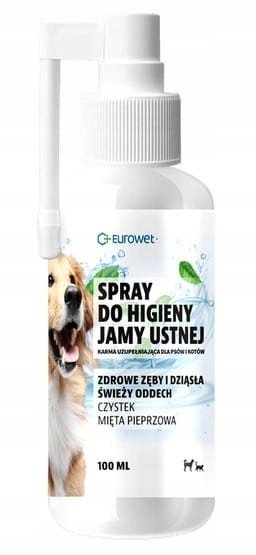 Eurowet Sprej ústní hygiena psi a kočky 100ml