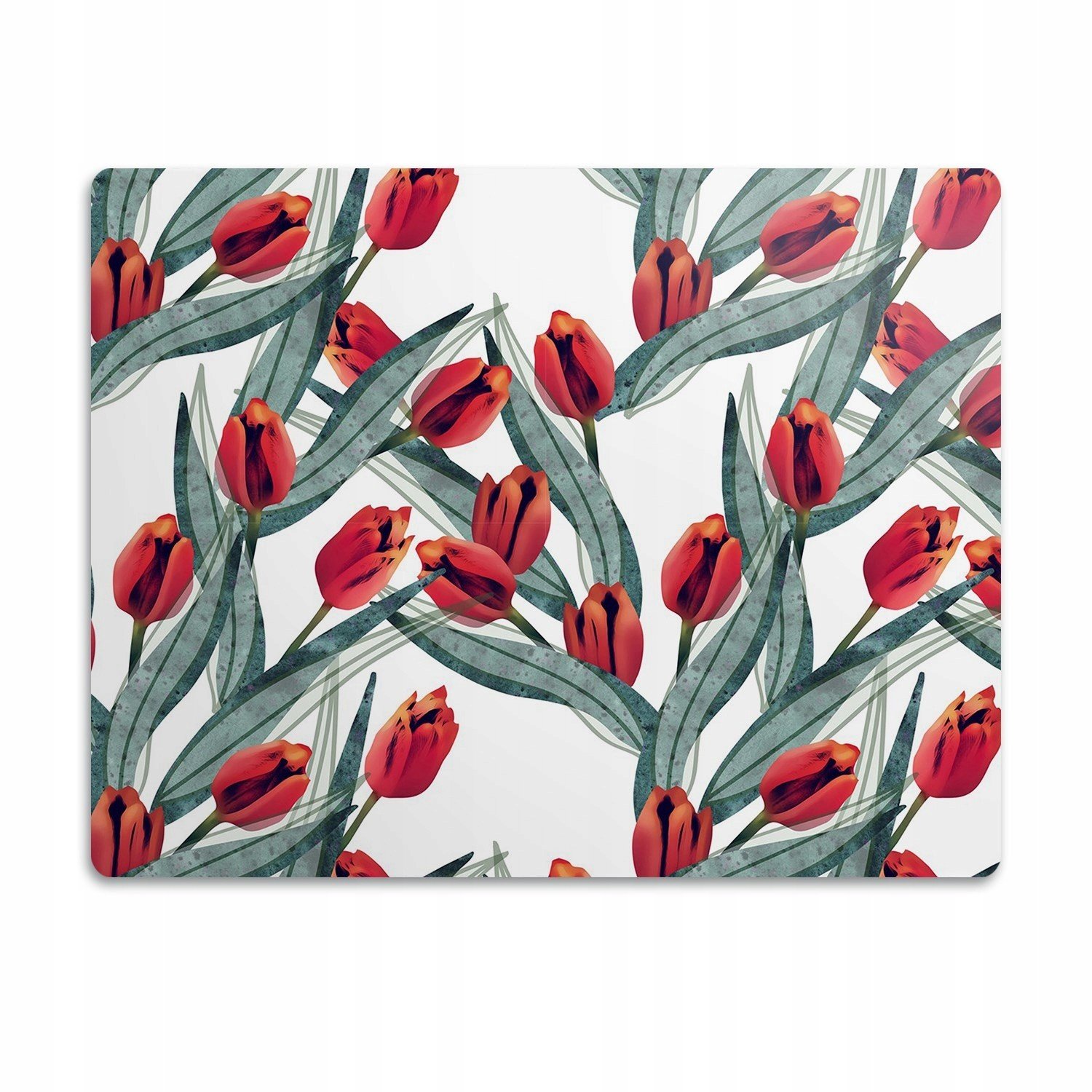 Podložka pod podlahu pod misky pro psa Tulipány 90x60cm