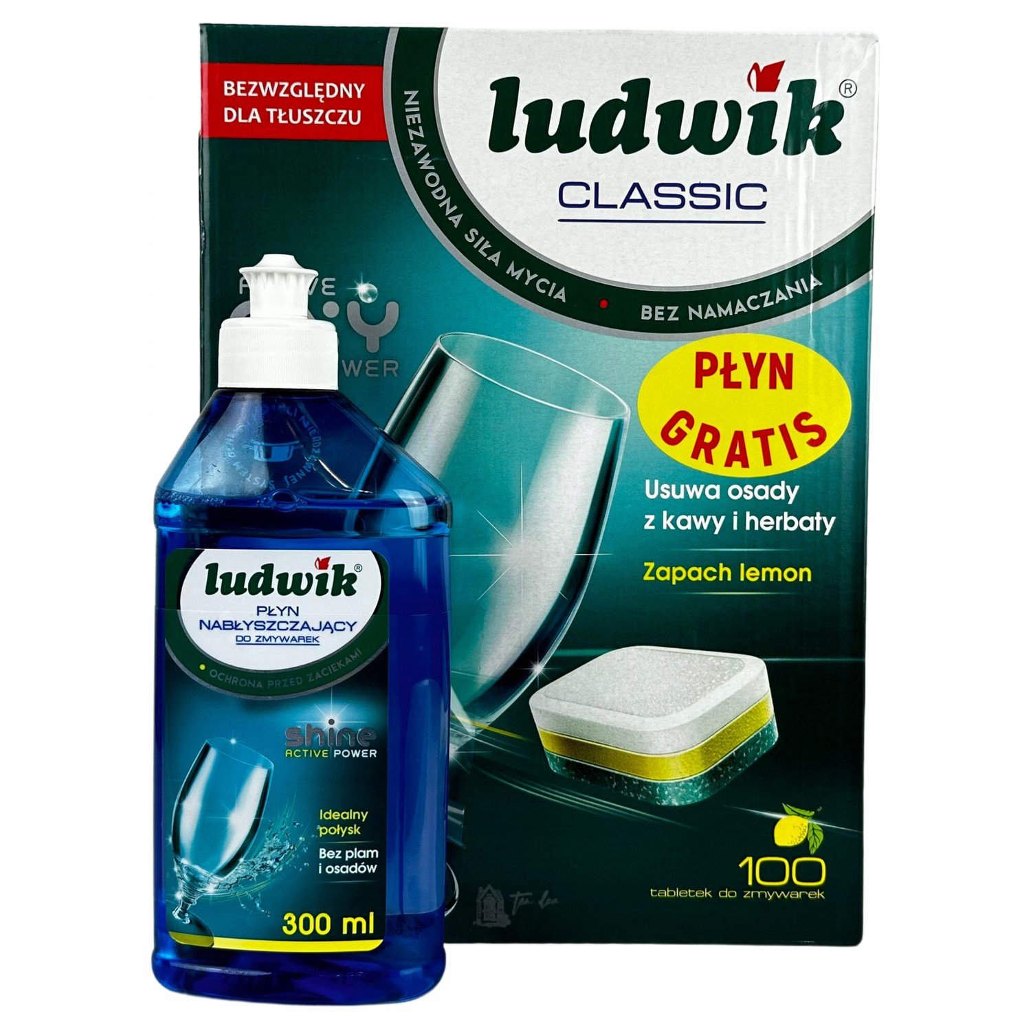 Ludwik Classic Lemon Tablety do myčky nádobí 1,8 kg