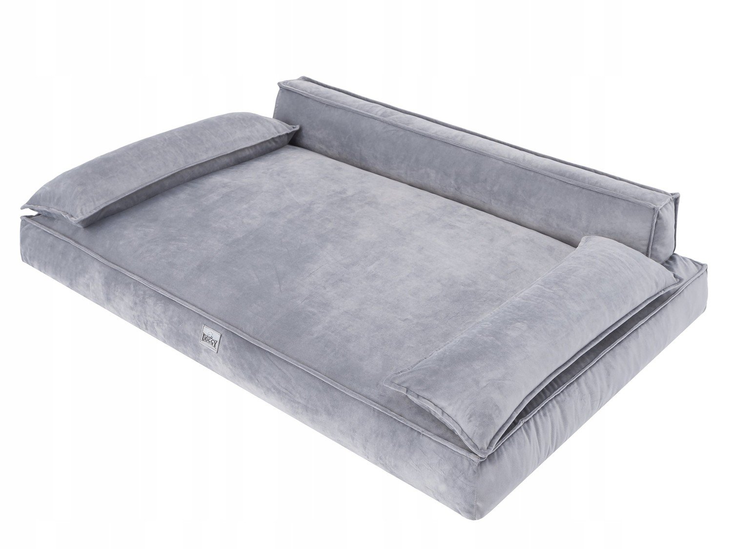 Pelíšek gauč postel pro psa Šedá L: 78x54