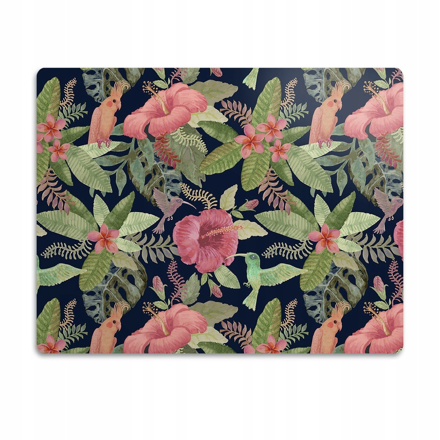 Podložka pro kočku a psa pod misky Papoušek ptáci 90x60cm