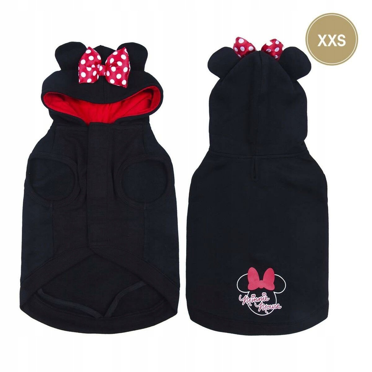 Mikina pro psa Minnie Mouse černá Xxs