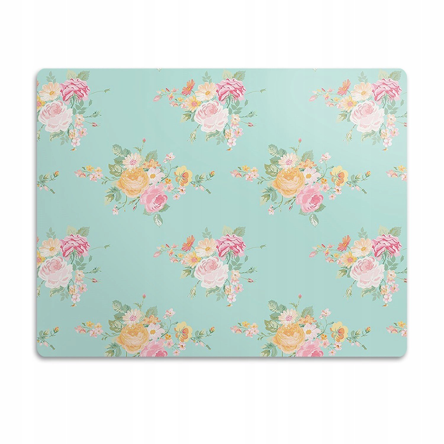 Voděodolná podložka pod misku Pastelové kytice 90x60