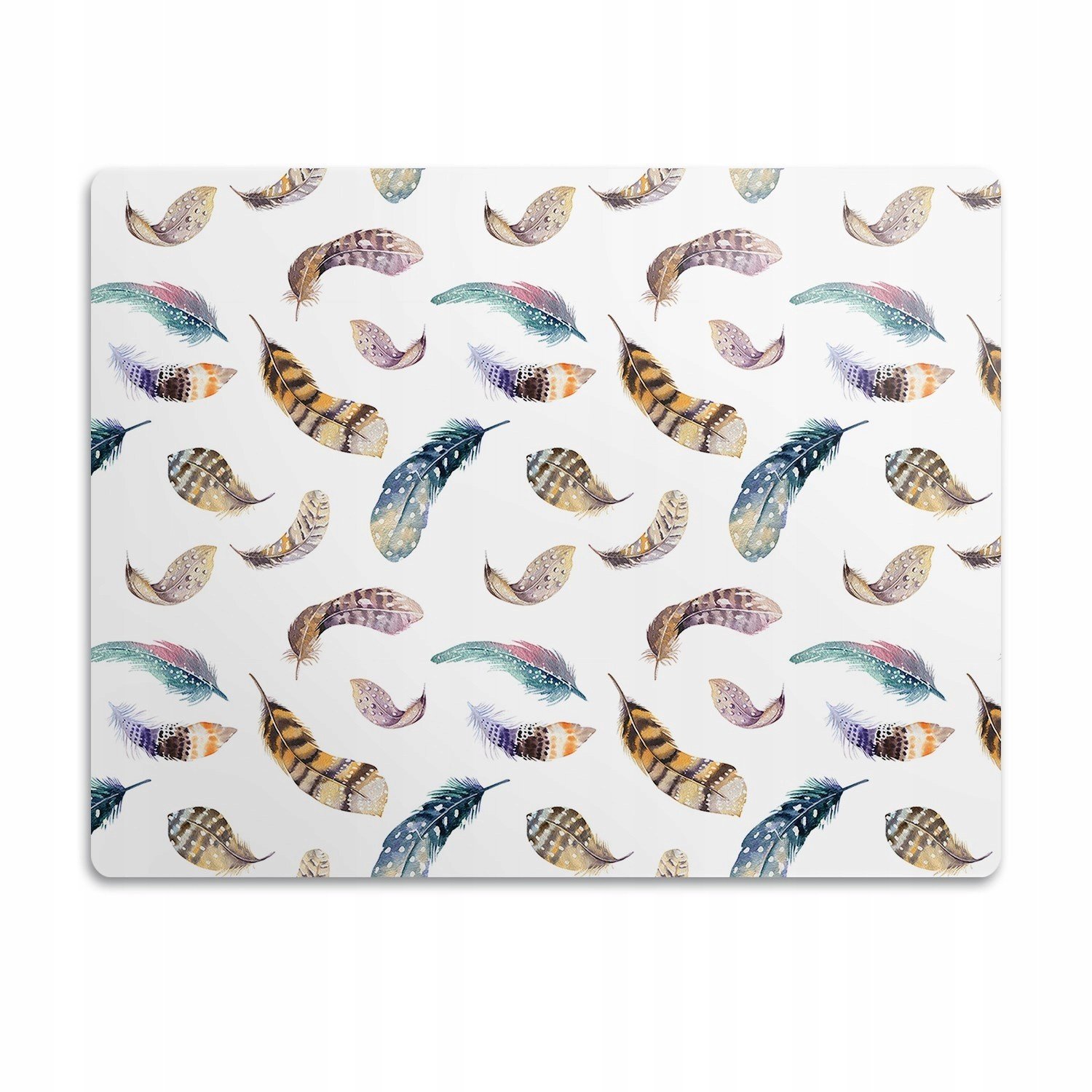 Ochranná podložka pod misky Létající peří 90x60 cm