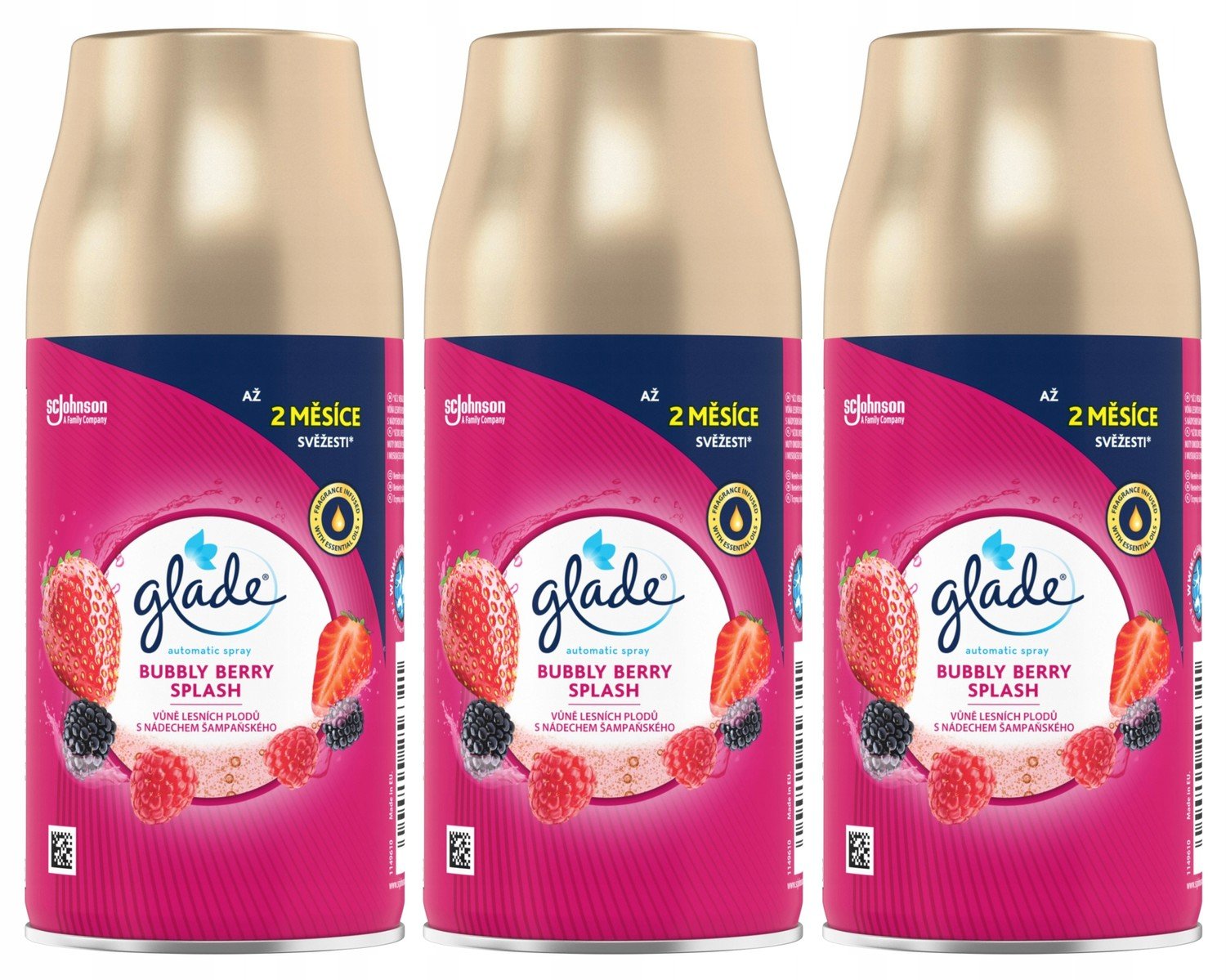 Glade Osvěžovač Jahoda Champagne 269 ml zásoba