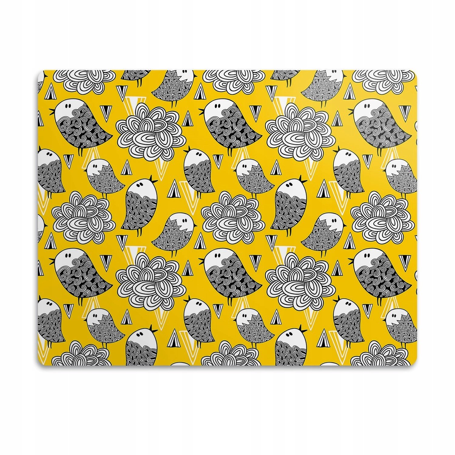 Podložka pod misku Ptáci na žlutém pozadí 90x60 cm