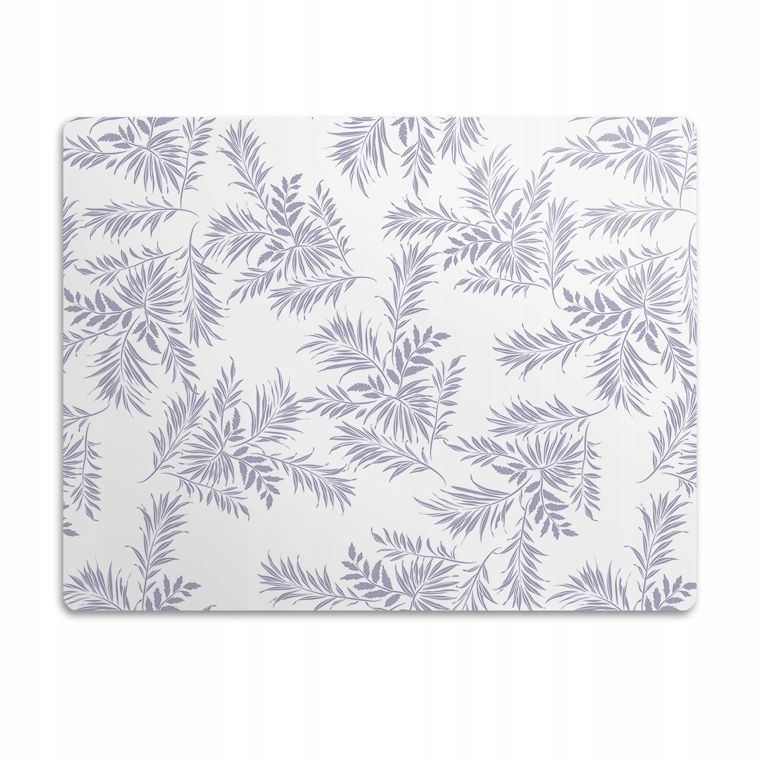 Podložka pro kočku a psa pod misky Šedé listy 90x60cm