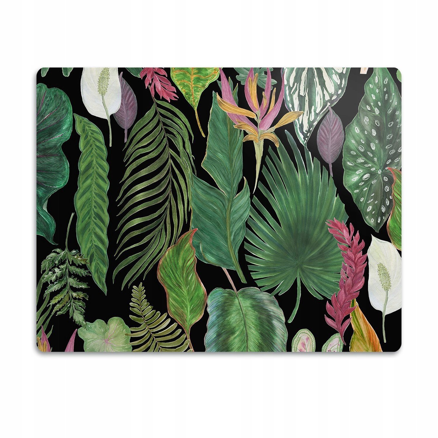 Pro kočku podložka pod misky Tropické listy 90x60