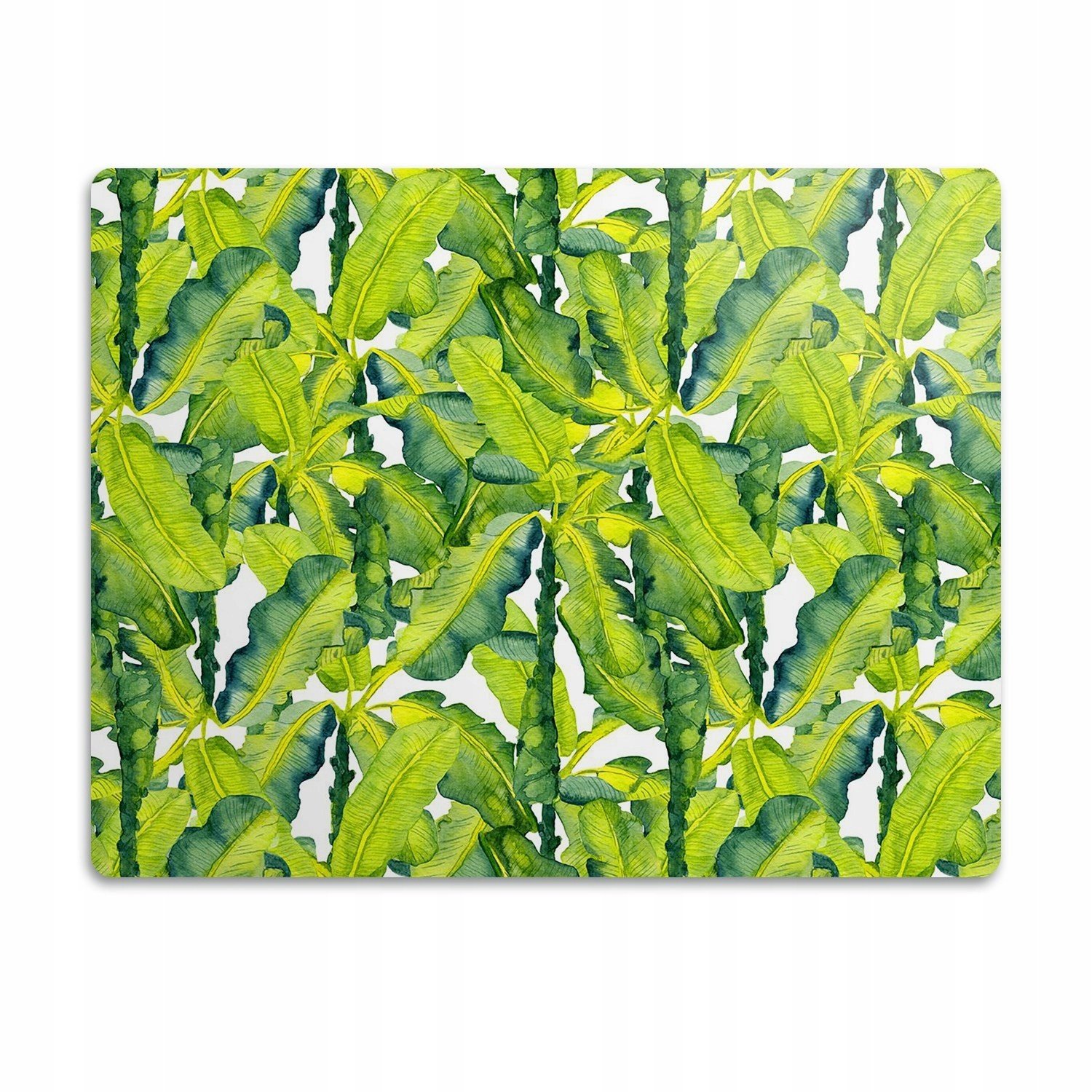 Pro psa a kočku podložka pod misku Listy zelená 90x60