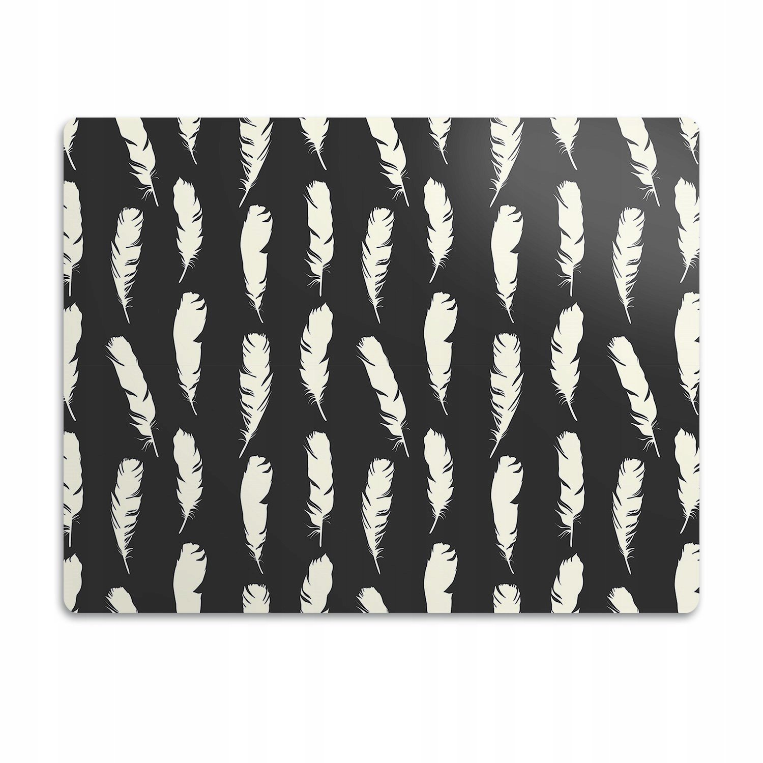 Voděodolná podložka pod misku Bílé peří 90x60 cm