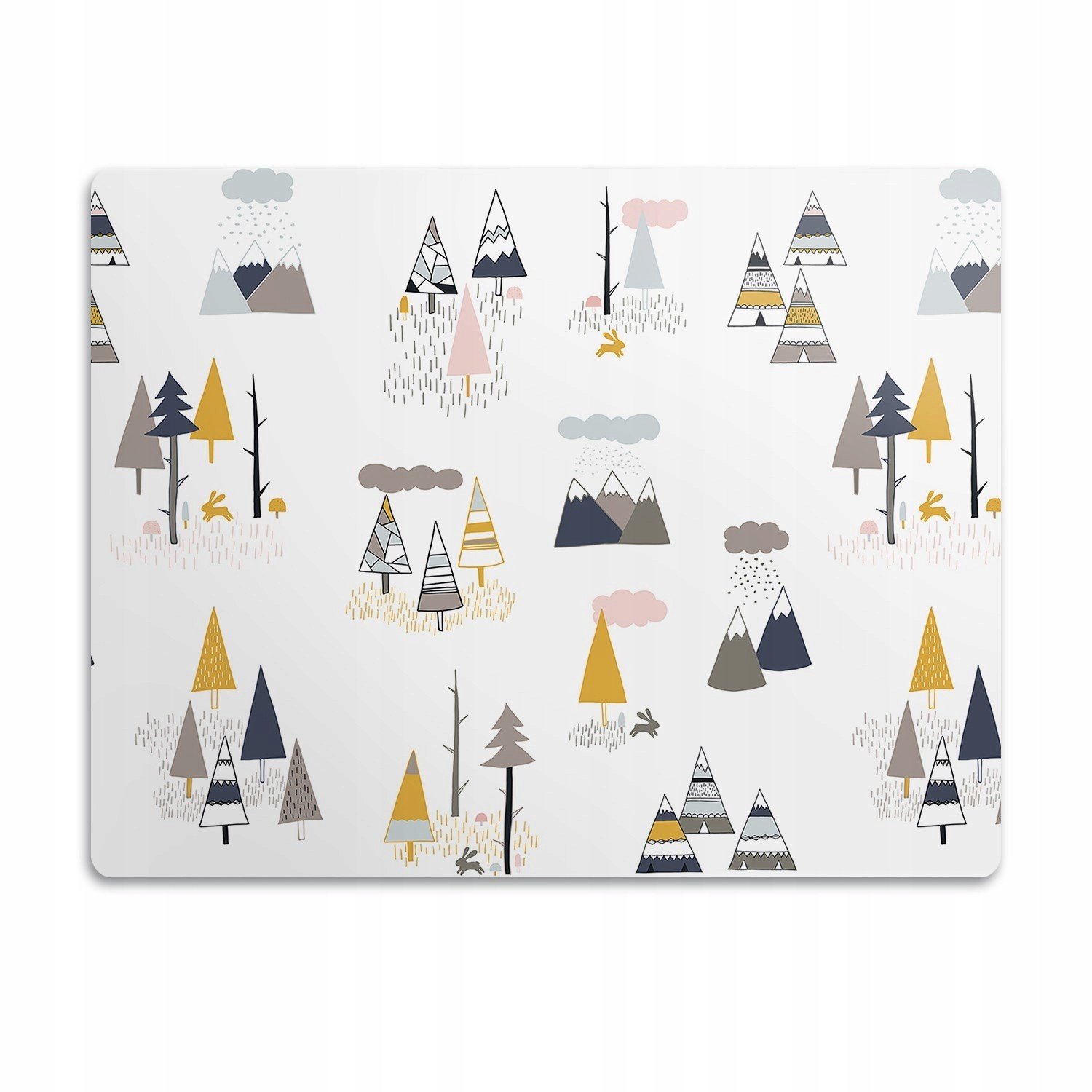 Pro psa kočky podložka pod misku Kreslící stromy 90x60