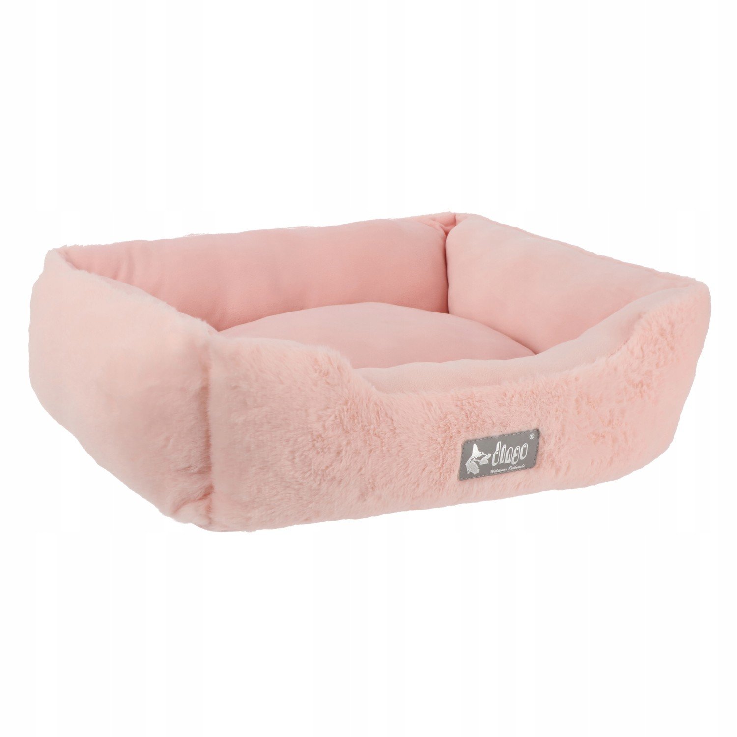 Pelíšek obdélníkový Hugme 62x50x18 cm; růžový