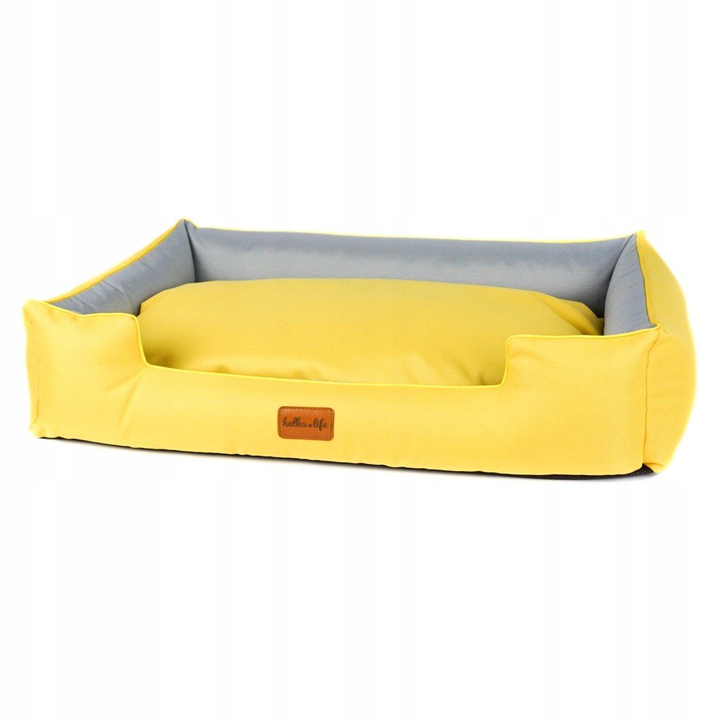 Pelíšek, gauč pro psa žlutý, S (65x45)