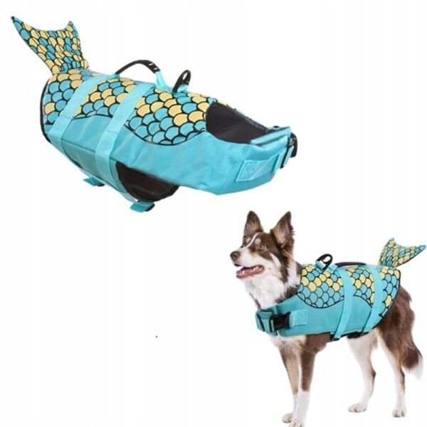 Kapok pro psa mořská panna Amber Tyrkysová XL