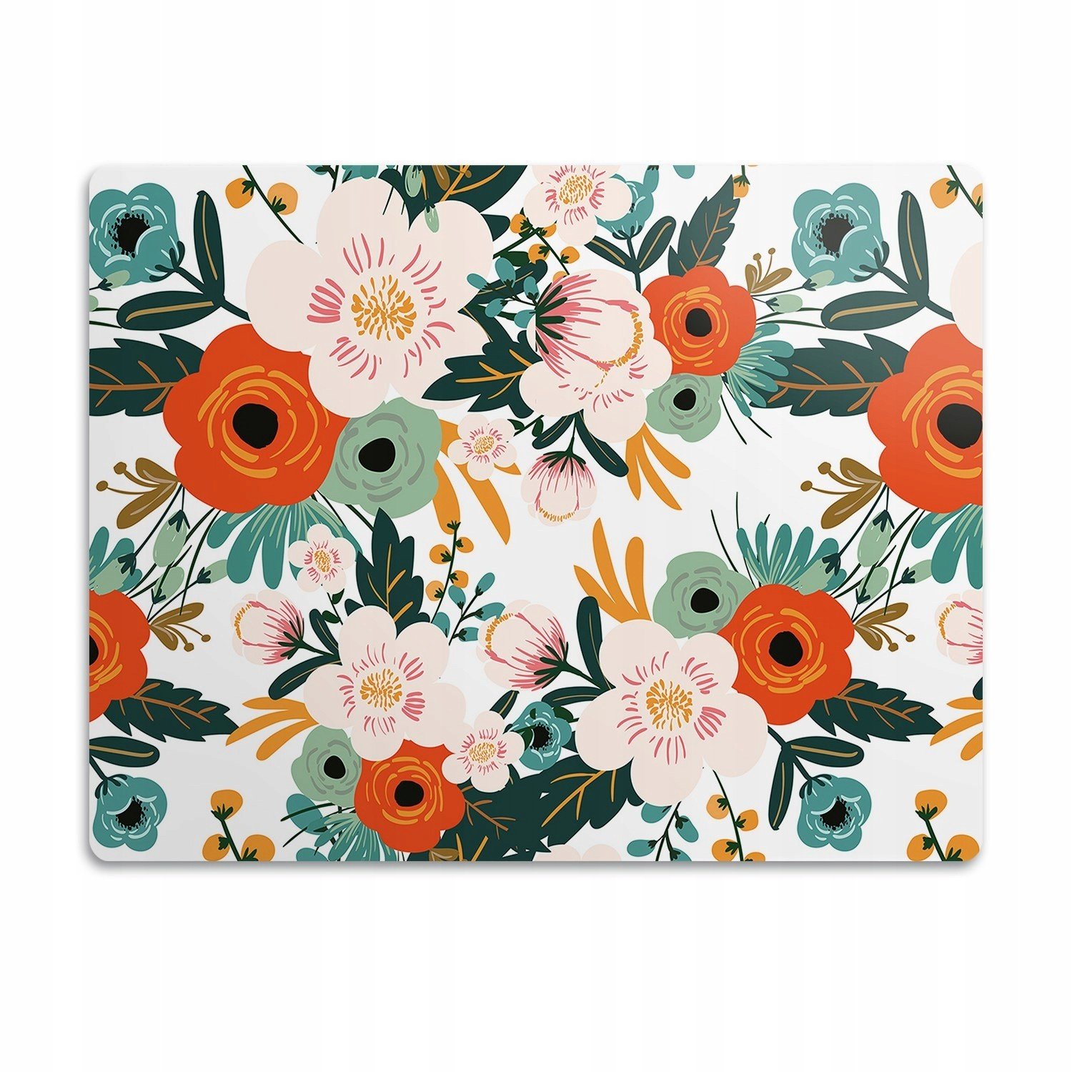 Podložka pro psa pod misku Barevné květiny 90x60