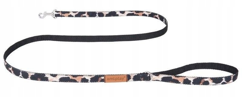 Vodítko psa york čivava panterka S Amiplay 140cm