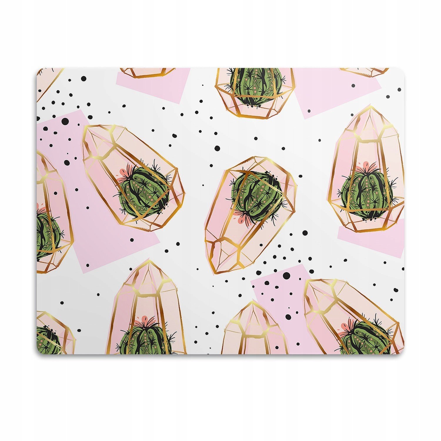 Pro psa podložka pod misky Geometrické kaktusy 90x60