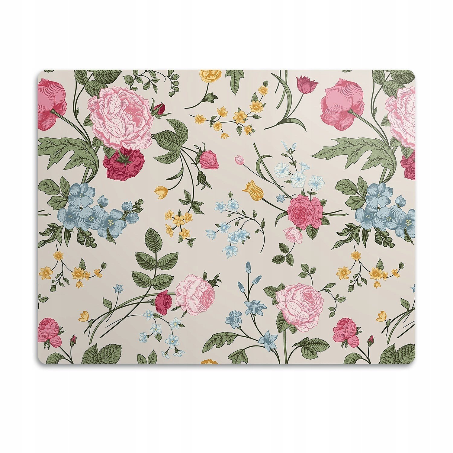 Podložka pod misku pro kočky Barevné květiny 90x60 cm