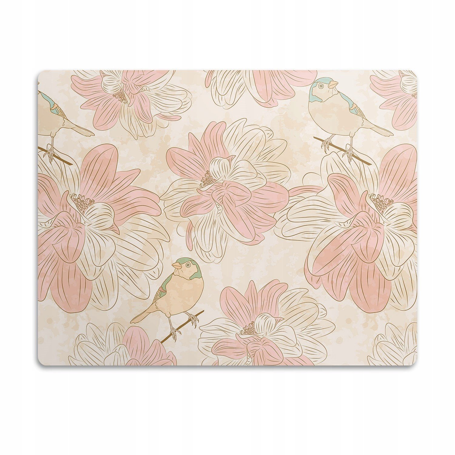 Pro psa podložka pod misku Béžové ptáci 90x60 cm