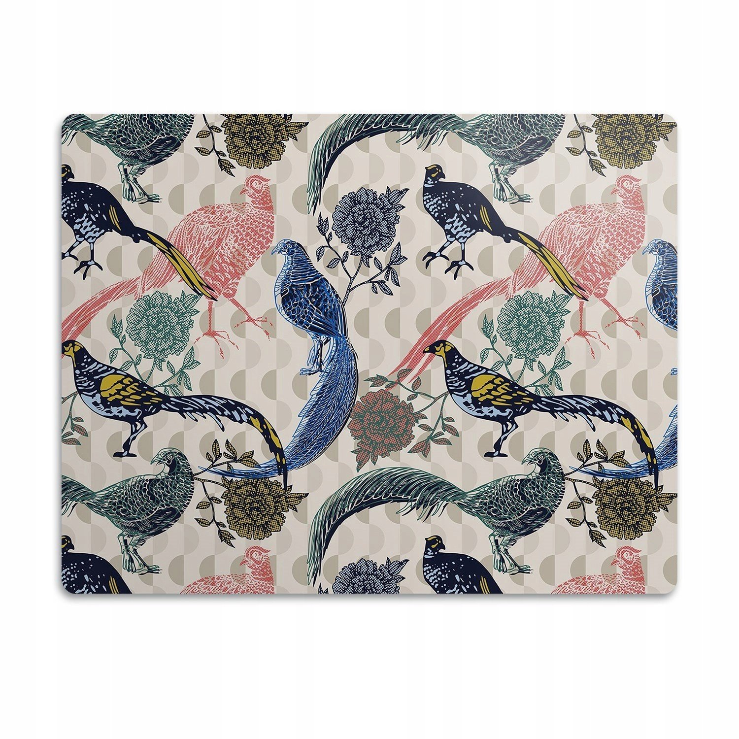 Ochranná podložka pod misky Malované bažanty 90x60cm