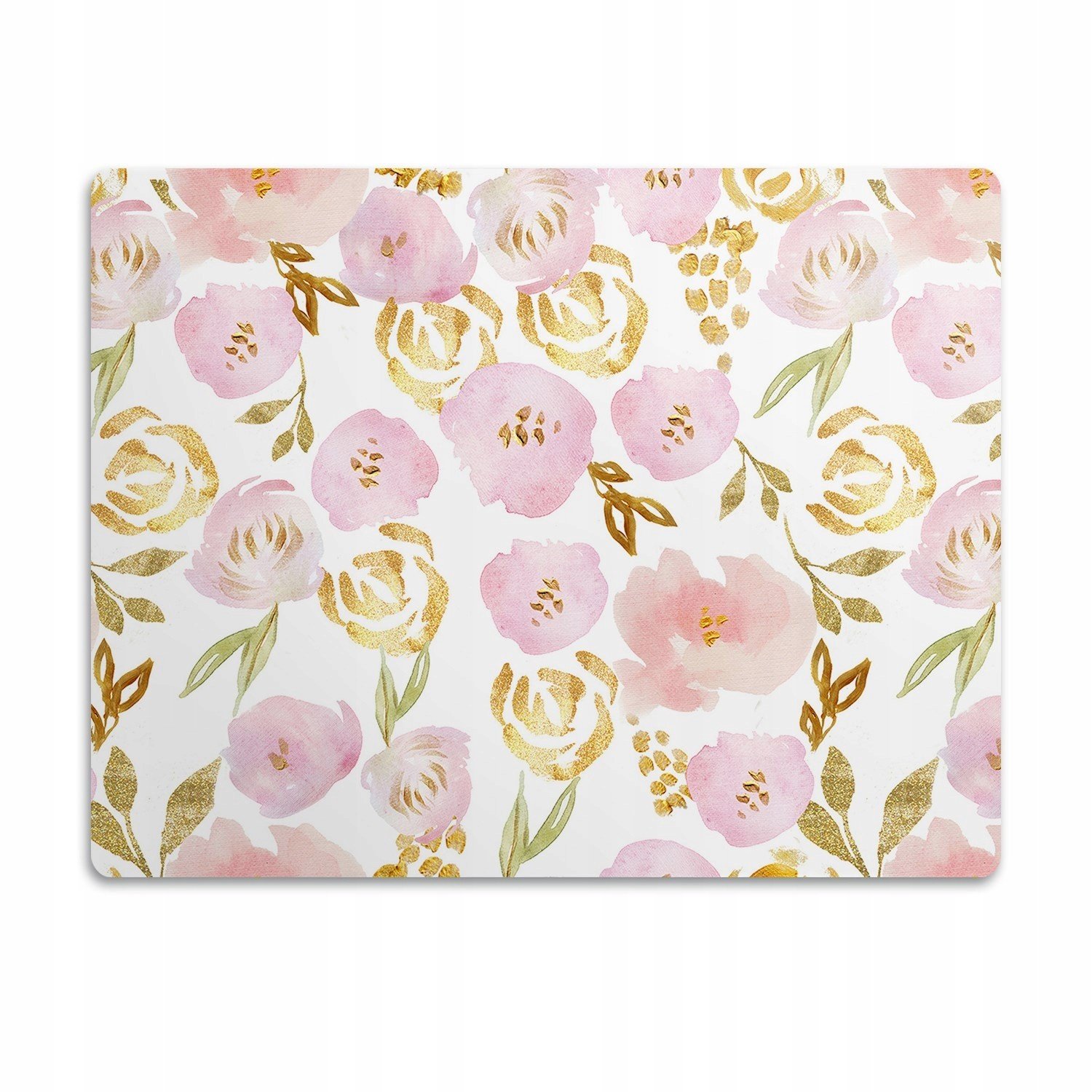 Podložka pod misku voděodolná Růžové květy 90x60 cm