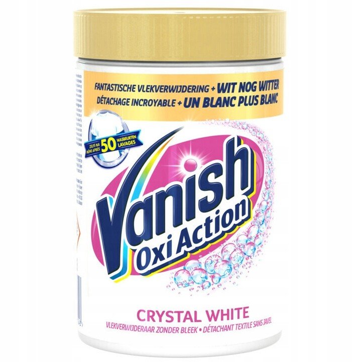 Vanish Oxi Action Crystal White Odstraňovač skvrn 600g