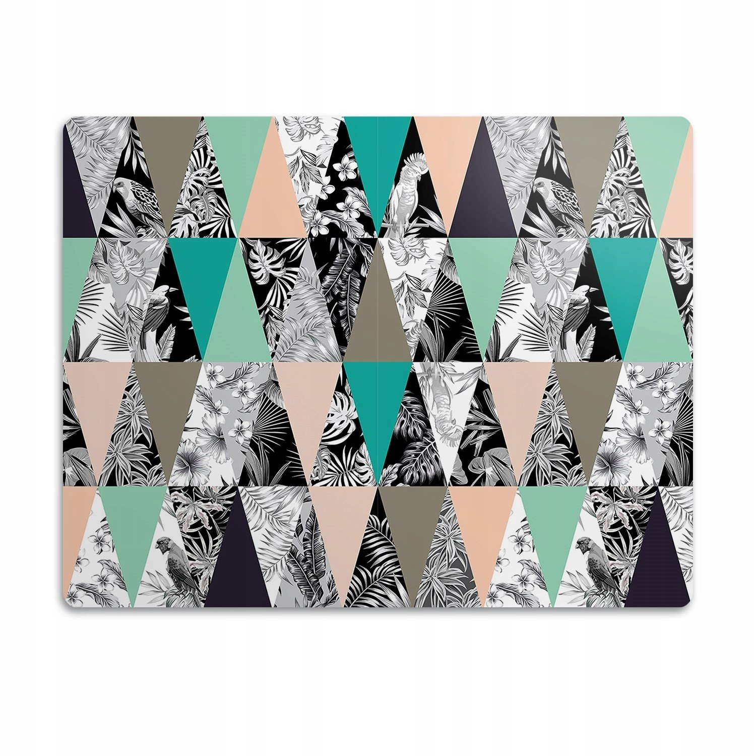 Ochranná podložka pod misku Tropické trojúhelníky 90x60