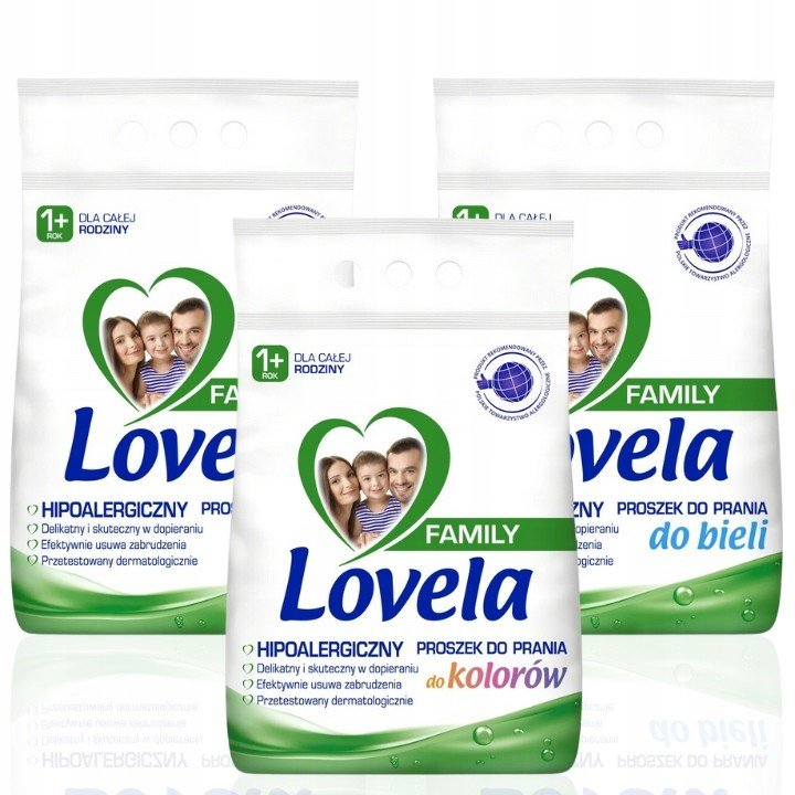 Lovela Family Prášek Biel Barva 3x2,1kg (84 pr)