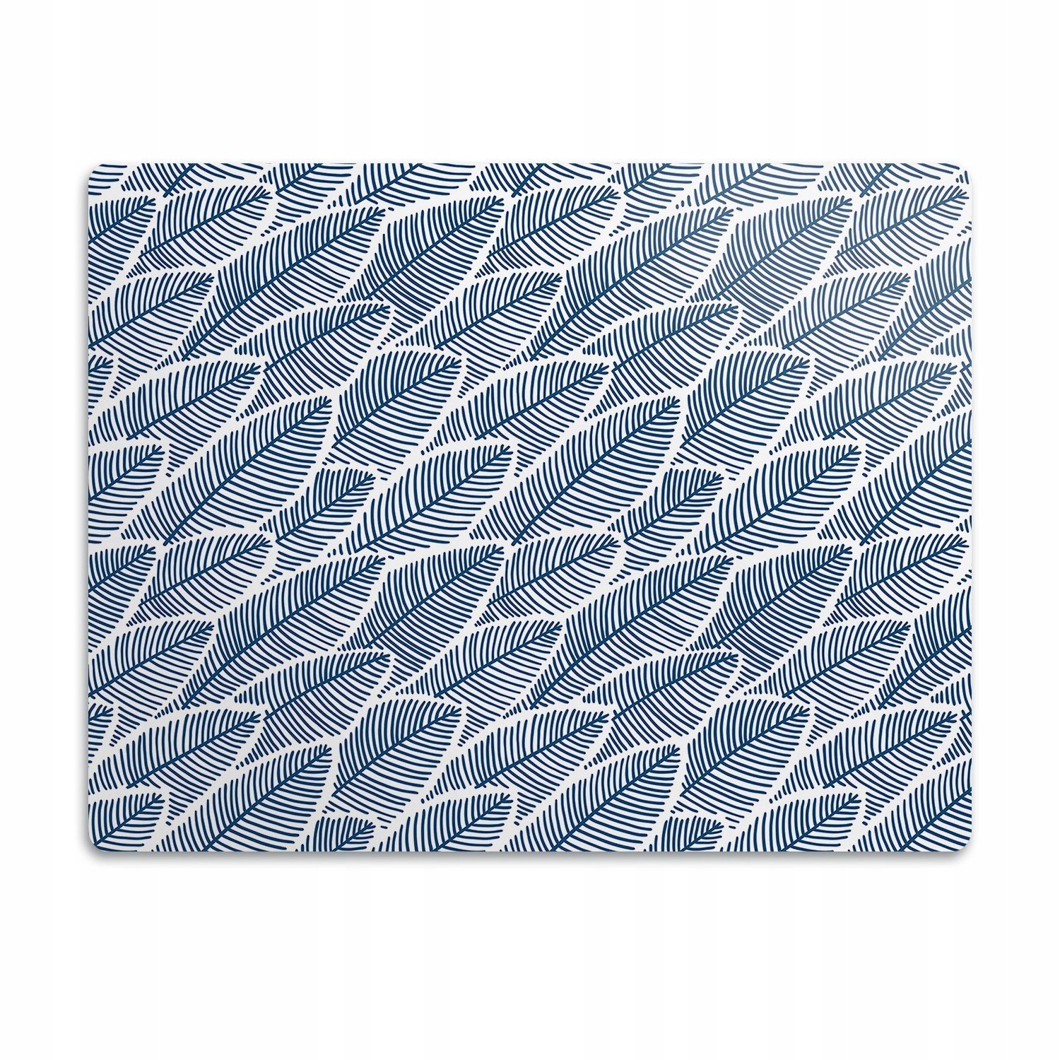 Pro kočku podložka pod misky Modré listy 90x60