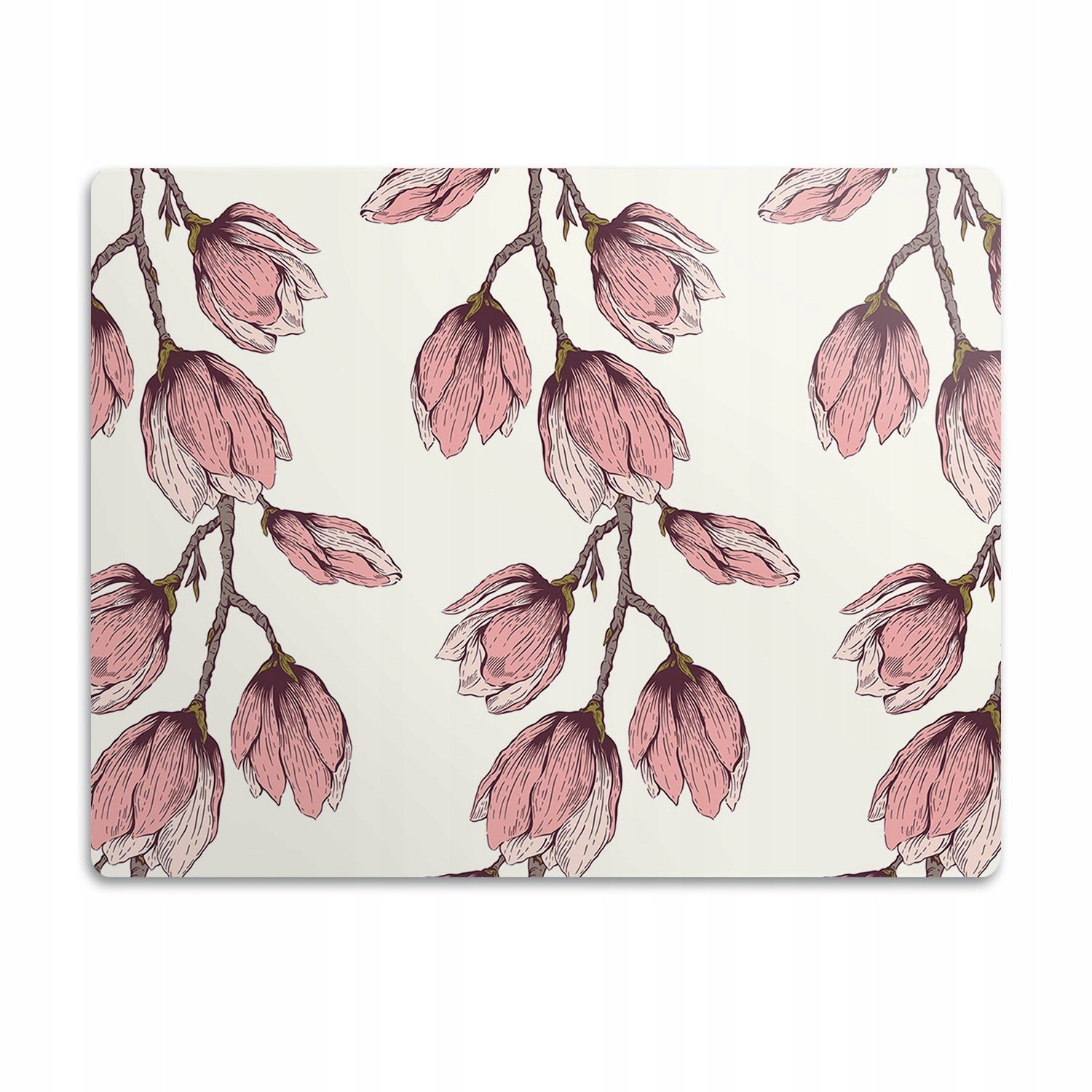 Ochranná podložka pod psí misky Květina růžová 90x60