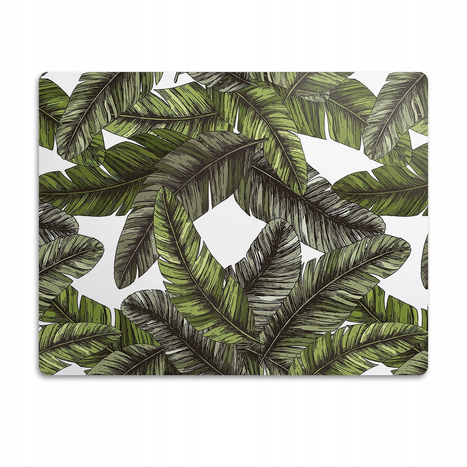 Voděodolná podložka pod misku Listy džungle 90x60 cm