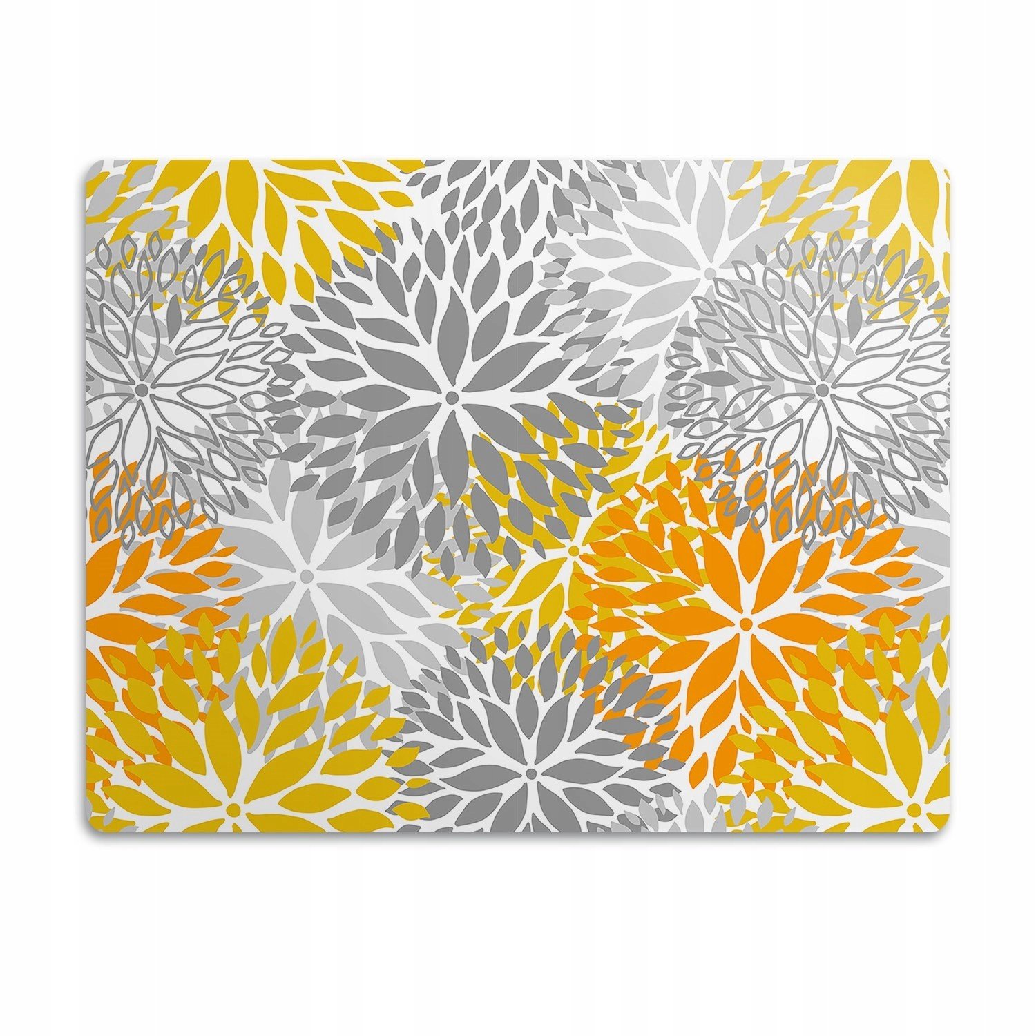 Ochranná podložka pod misku Šedý květinový vzor 90x60