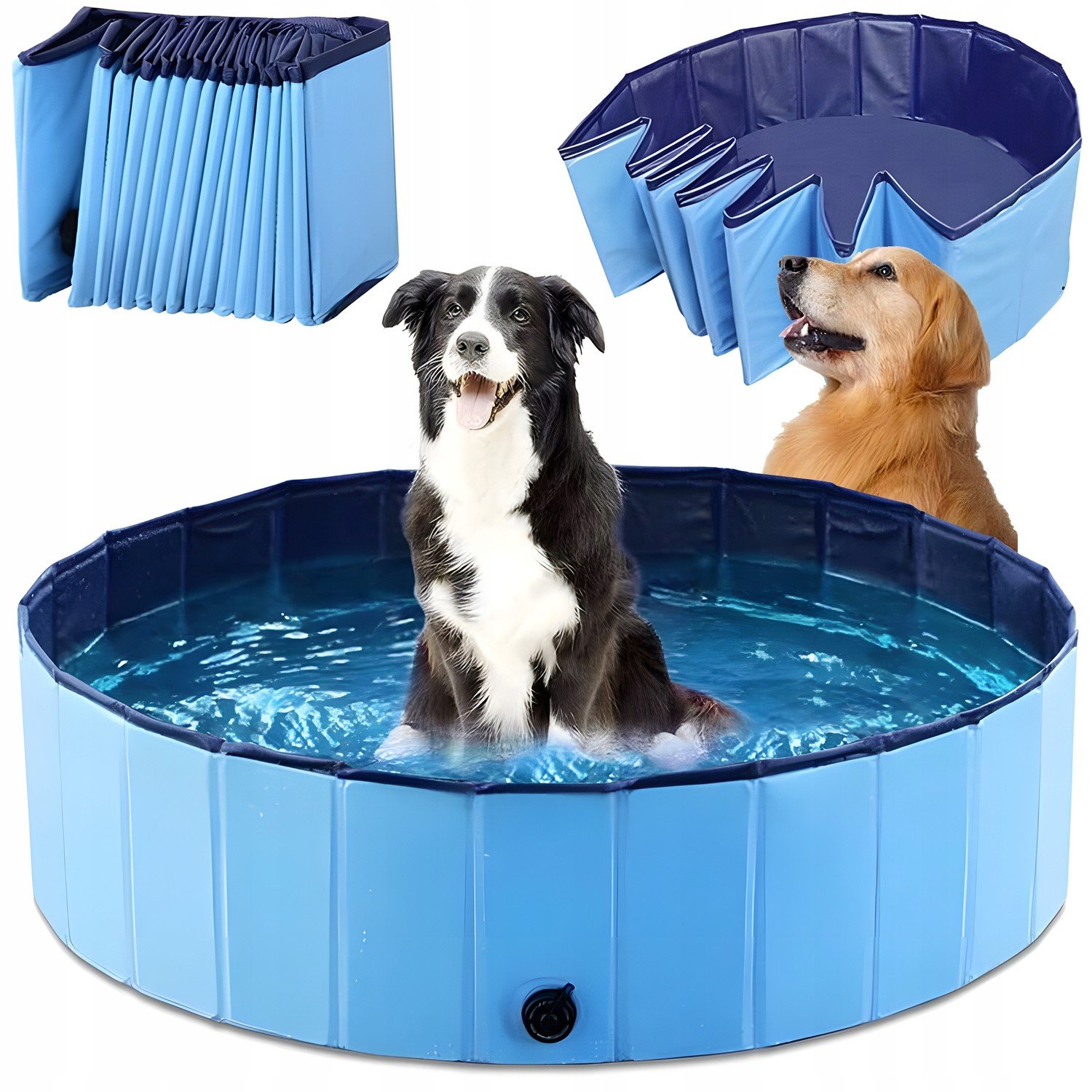 Bazén Pro Psa Zvířata Skládací Lehký Silný 80X20
