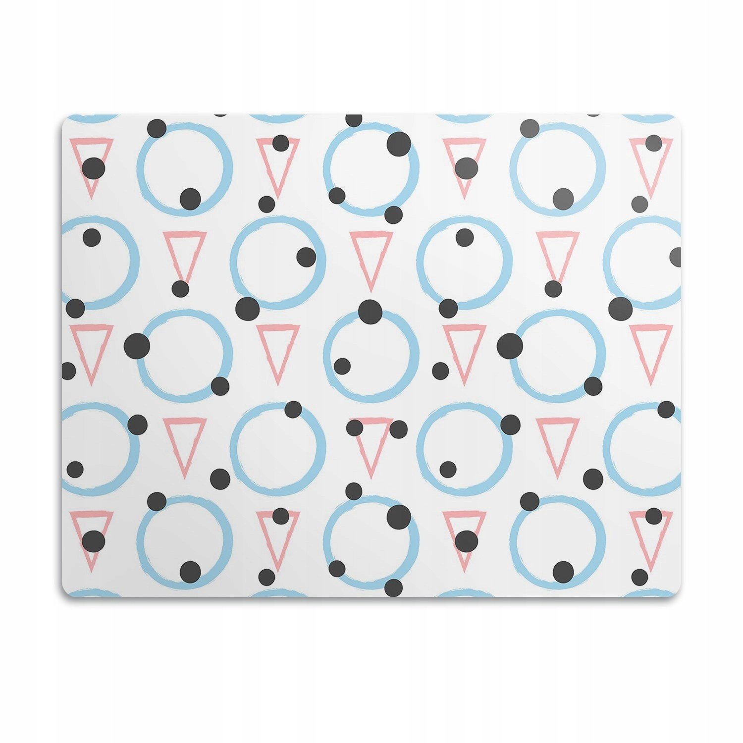 Podložka pod misku pro kočky Kola a trojúhelníky 90x60 cm