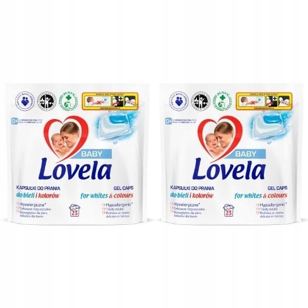 Lovela Kapsle Univerzální Praní Děti 2x 23ks