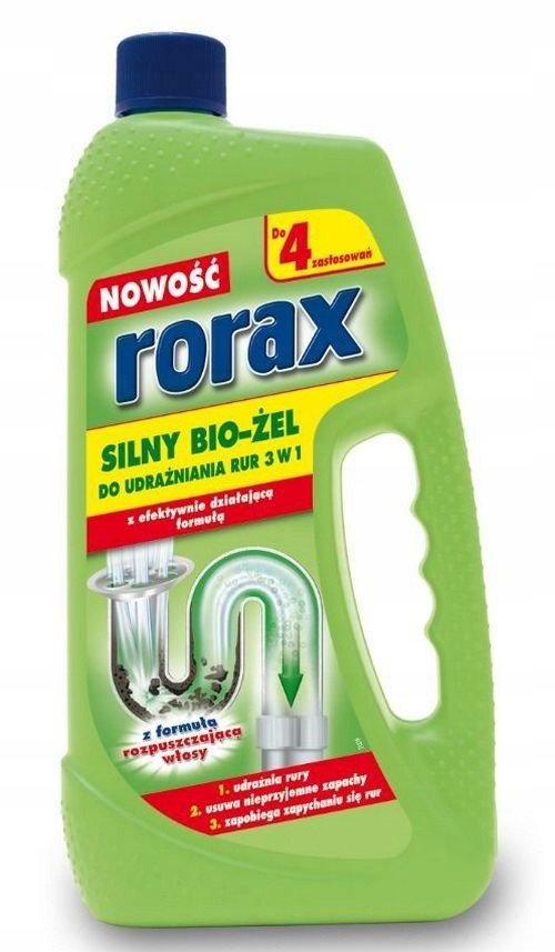 Rorax Bio čistící gel na dýmky 1000ml zelený. .