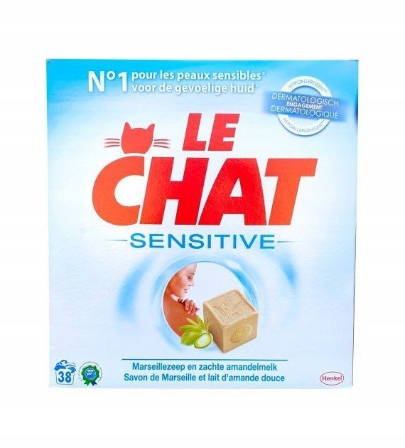 Prací prášek Le Chat Sensitive 38p 2,47kg