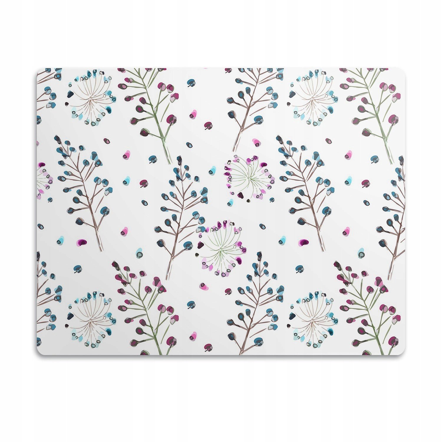 Pro psa a kočku Podložka pod misku Květinový motiv 90x60