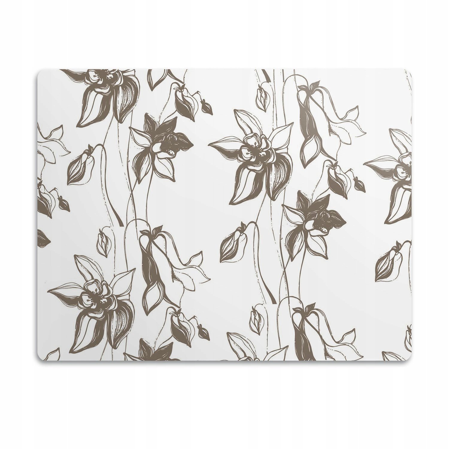 Podložka pod misky pro psa Kresba květiny 90x60cm