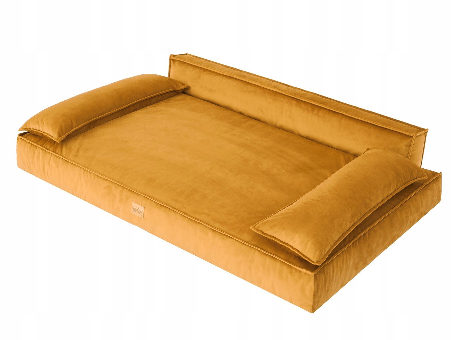 Pelíšek gauč postel pro psa Žlutý XL: 99x66 cm