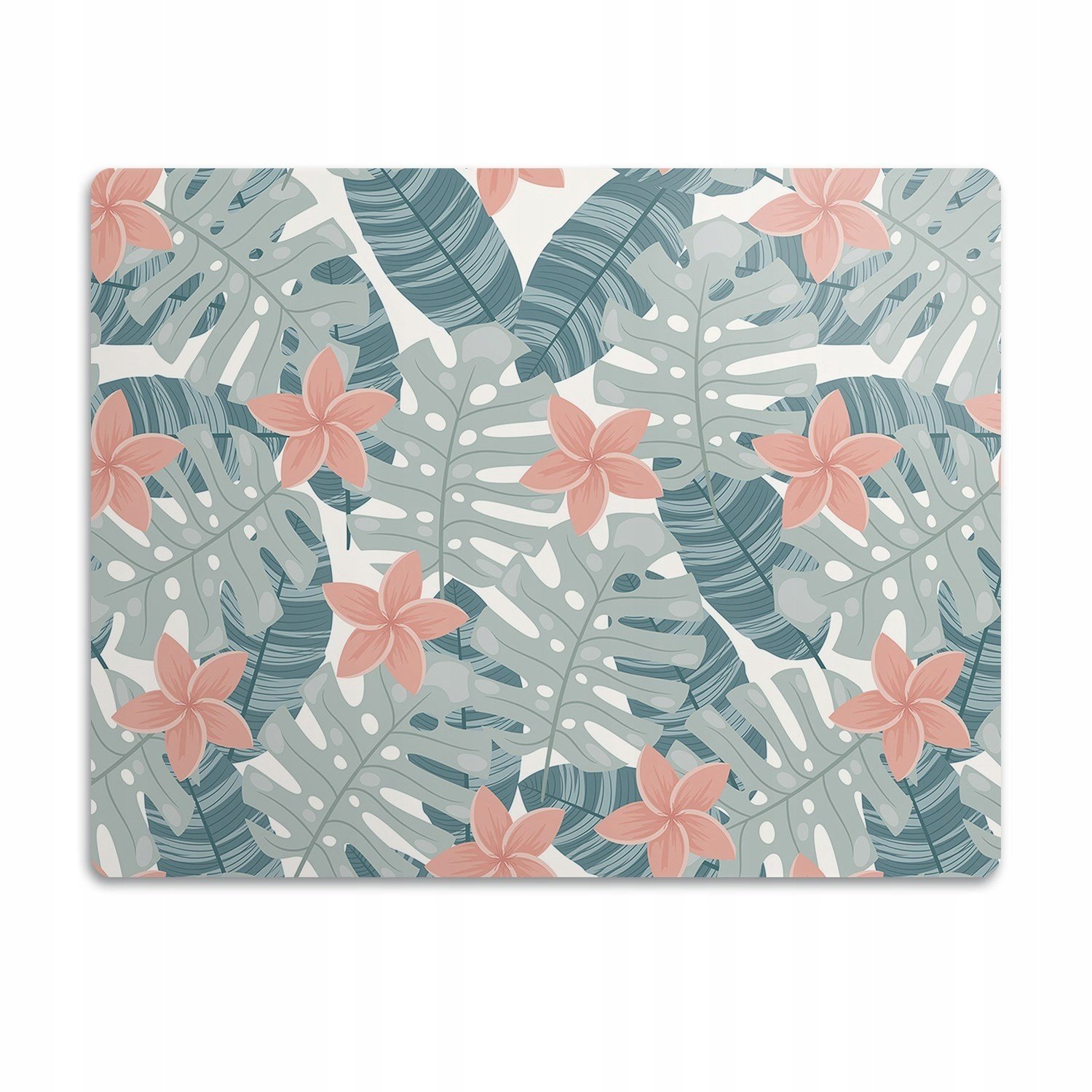 Pro psa kočky podložka pod misky Tropická nástěnná malba 90x60