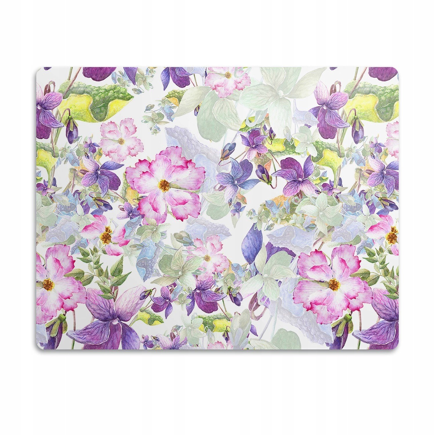 Pro psa kočka podložka pod misky Fialové květy 90x60