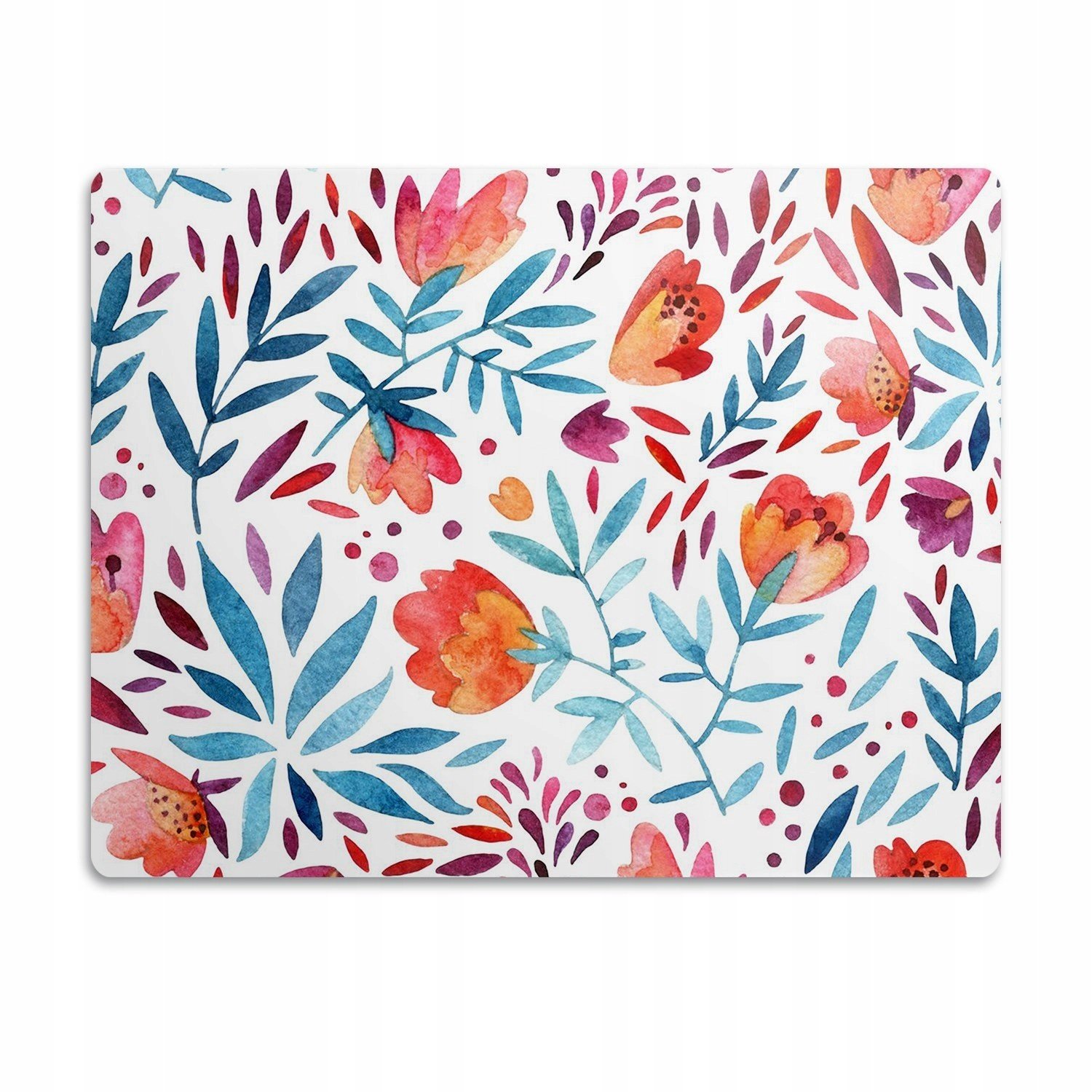 Podložka pod kočičí toaletu Barevné květiny 90x60 cm