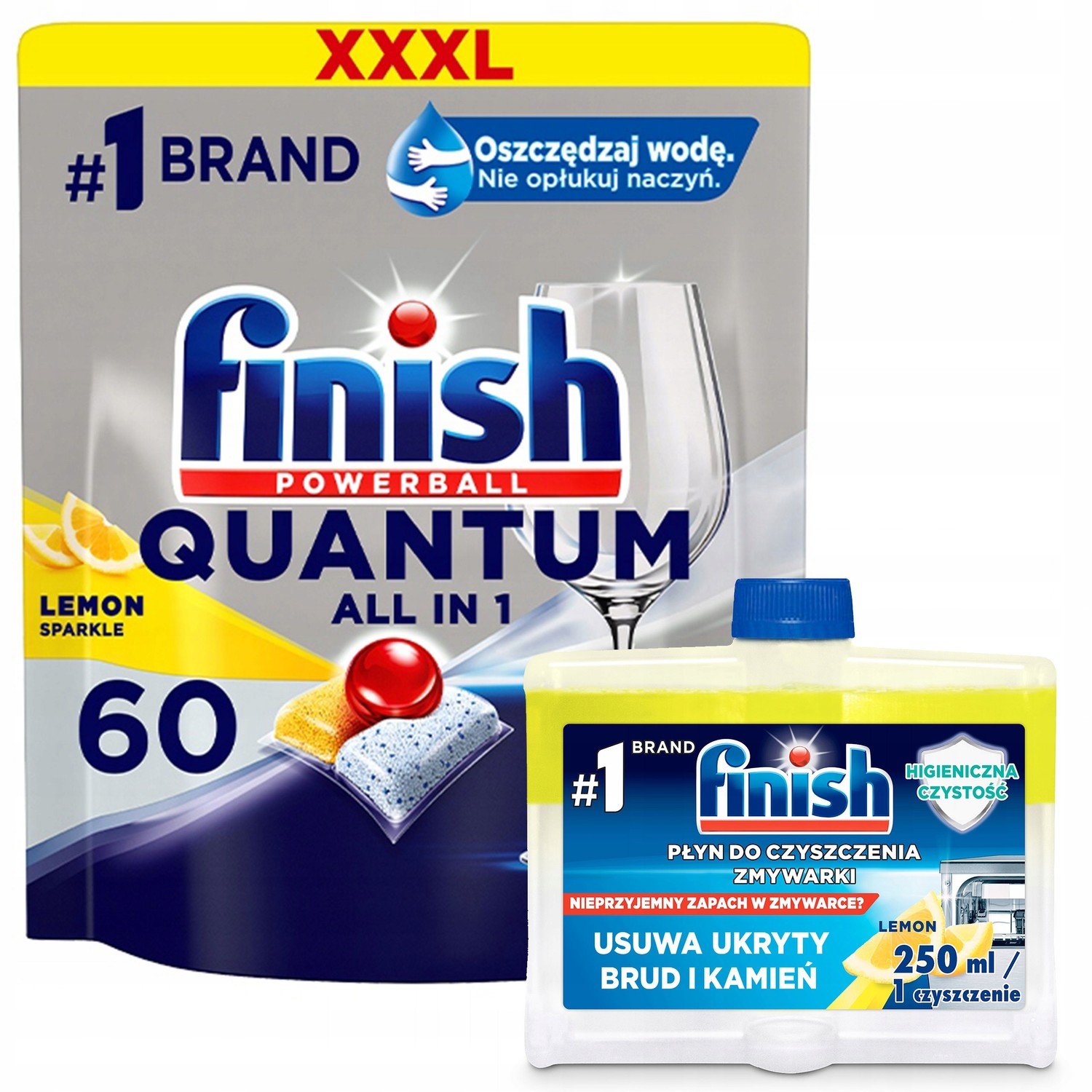 Finish Quantum Lemon kapsle 60ks Čistič 250