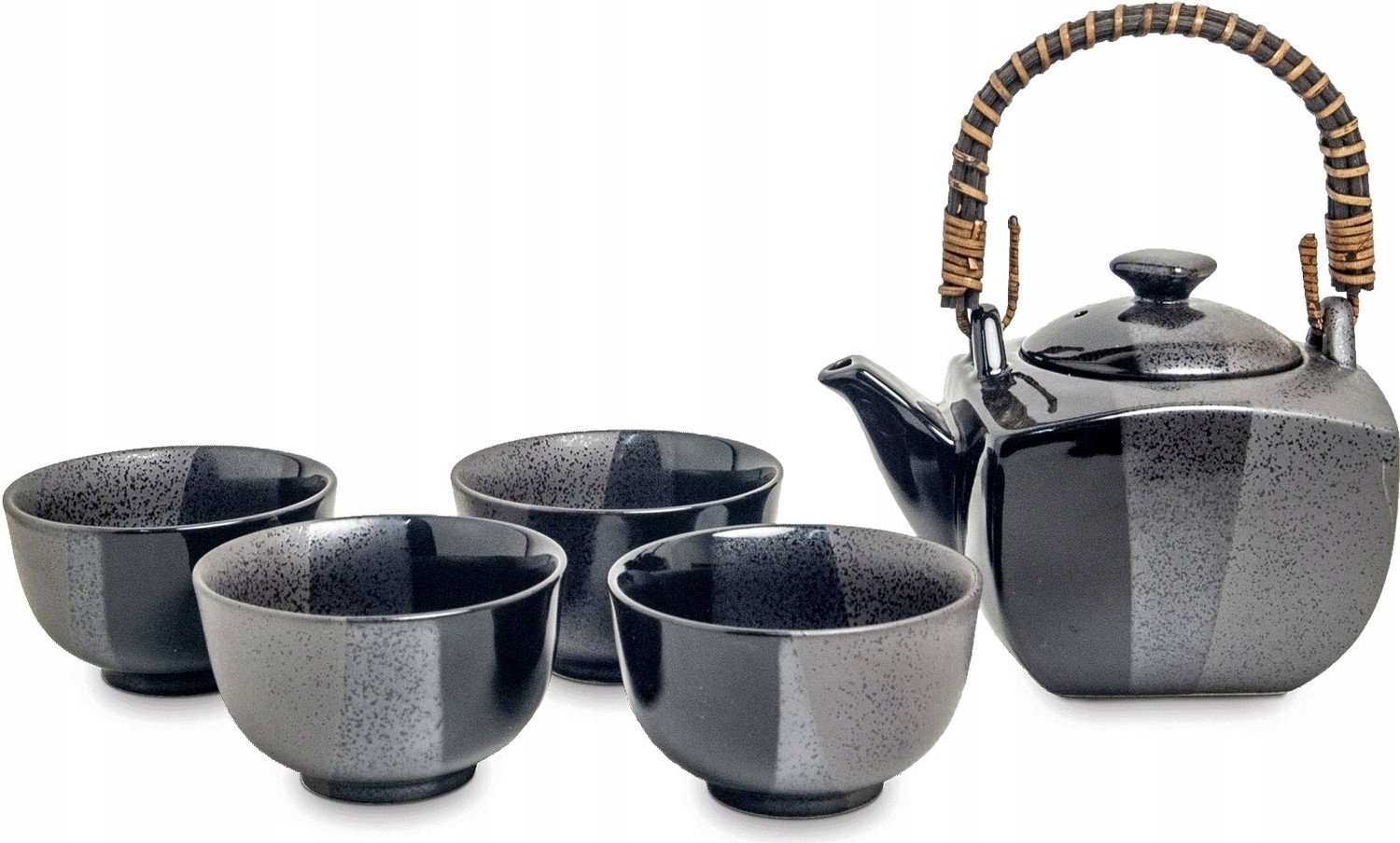 Japonská porcelánová šálaČerná čajová sada